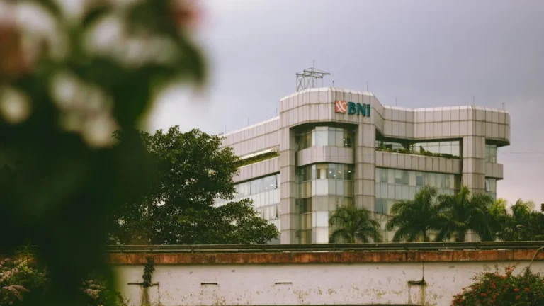a building with trees in front of it